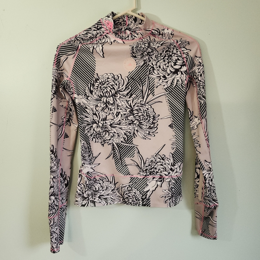 ADIDAS by Stella McCartney GL5828 Future Playground Floral Gym Active Top Wms XS